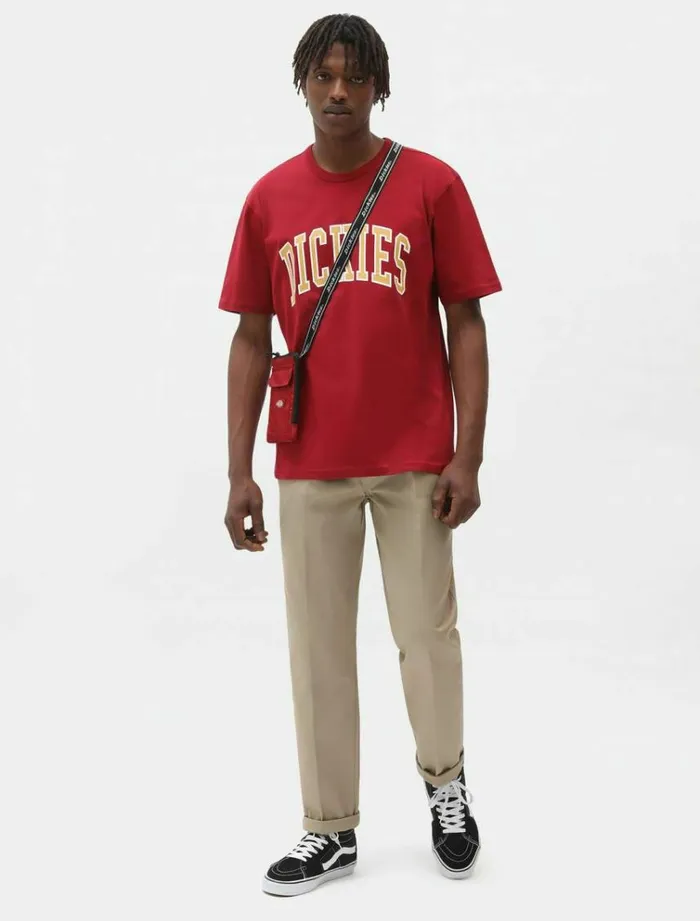 Men TShirts Dickies Aitkin TShirt Bikg Red