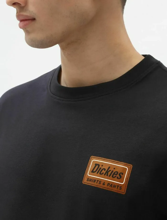 Men TShirts Dickies Harrison Long Sleeve TShirt Black