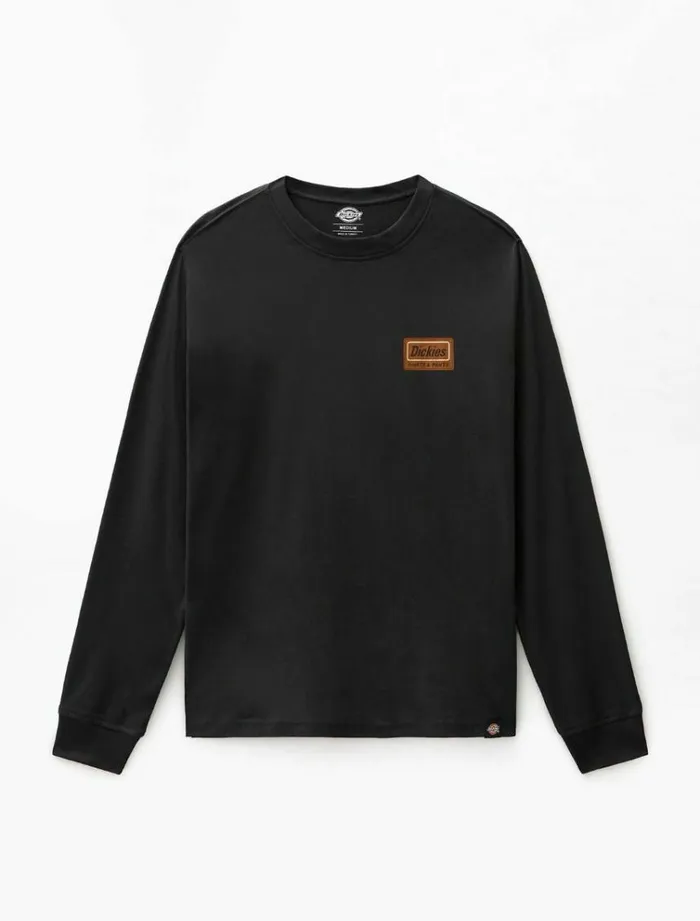Men TShirts Dickies Harrison Long Sleeve TShirt Black