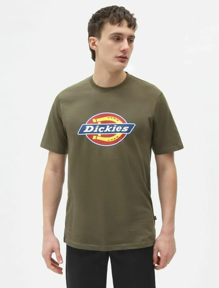 Men TShirts Dickies Icon Logo TShirt Military Green