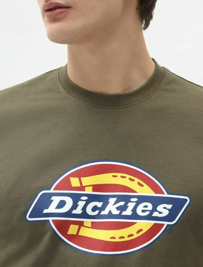 Men TShirts Dickies Icon Logo TShirt Military Green