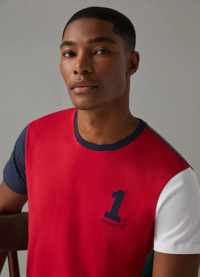 Men Tshirts Hackett London Classic Fit Heritage TShirt Red