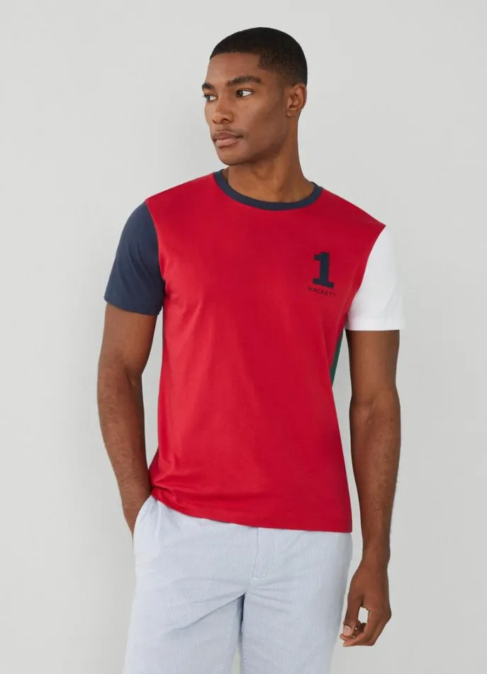 Men Tshirts Hackett London Classic Fit Heritage TShirt Red