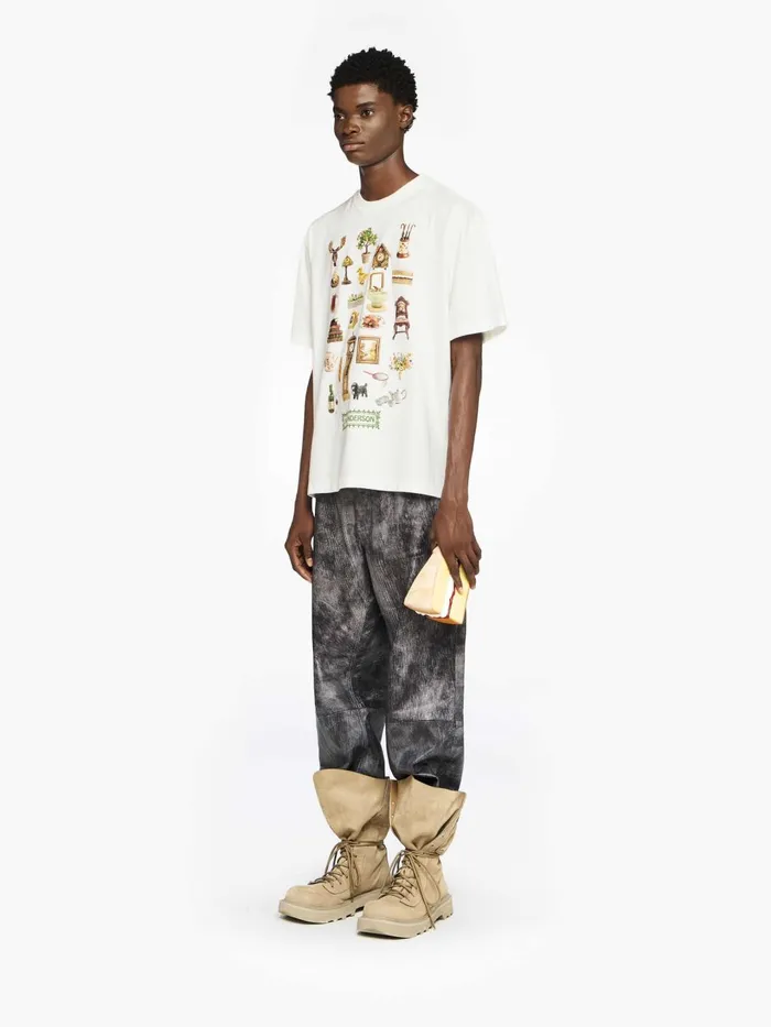 Men TShirts JW Anderson 034DIORAMA034 PRINTED TSHIRT White Men TShirts JW Anderson 034DIORAMA034 PRINTED TSHIRT White
