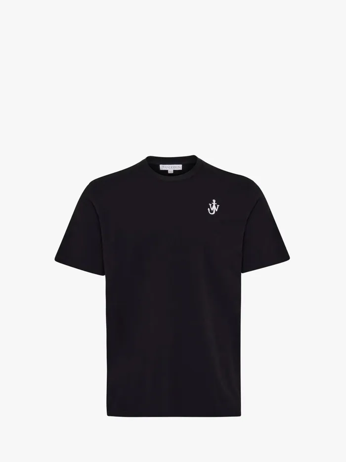 Men TShirts JW Anderson ANCHOR LOGO TSHIRT Black