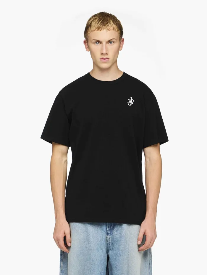 Men TShirts JW Anderson ANCHOR LOGO TSHIRT Black