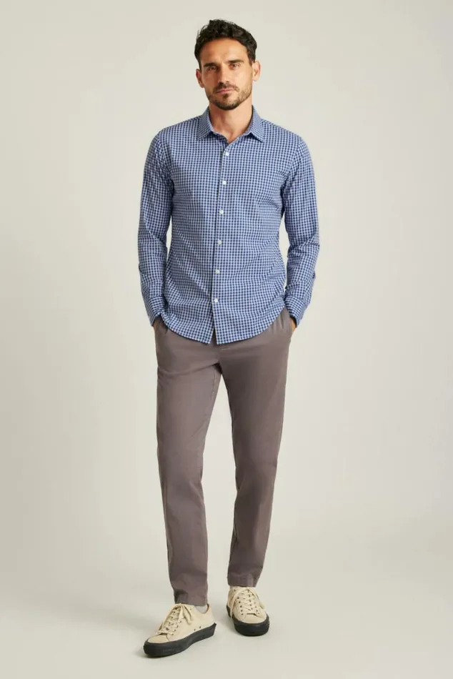 Men Tech Button Down Shirt Cornflower Blue Plaid Bonobos Business Casual Shirts Men Tech Button Down Shirt Cornflower Blue Plaid Bonobos Business Casual Shirts