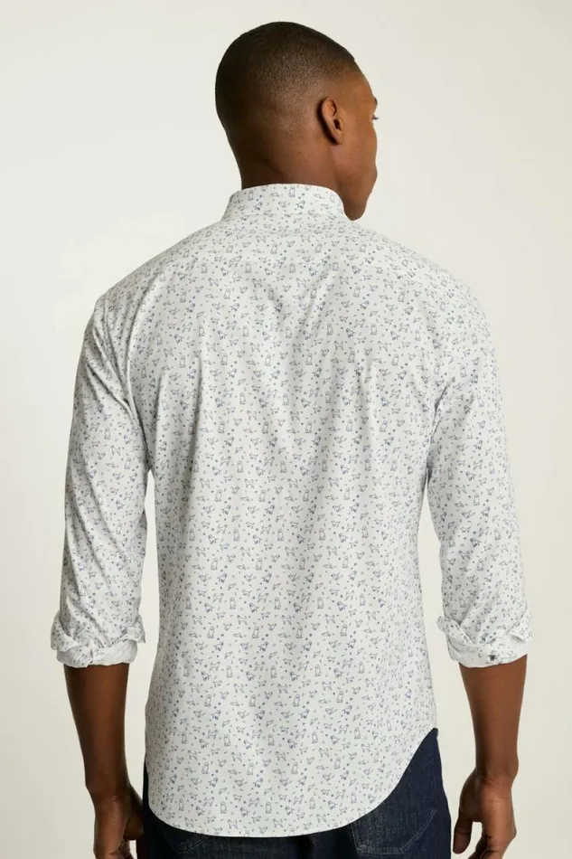 Men Tech Button Down Shirt Good Boy Convention White Bonobos Casual Shirts
