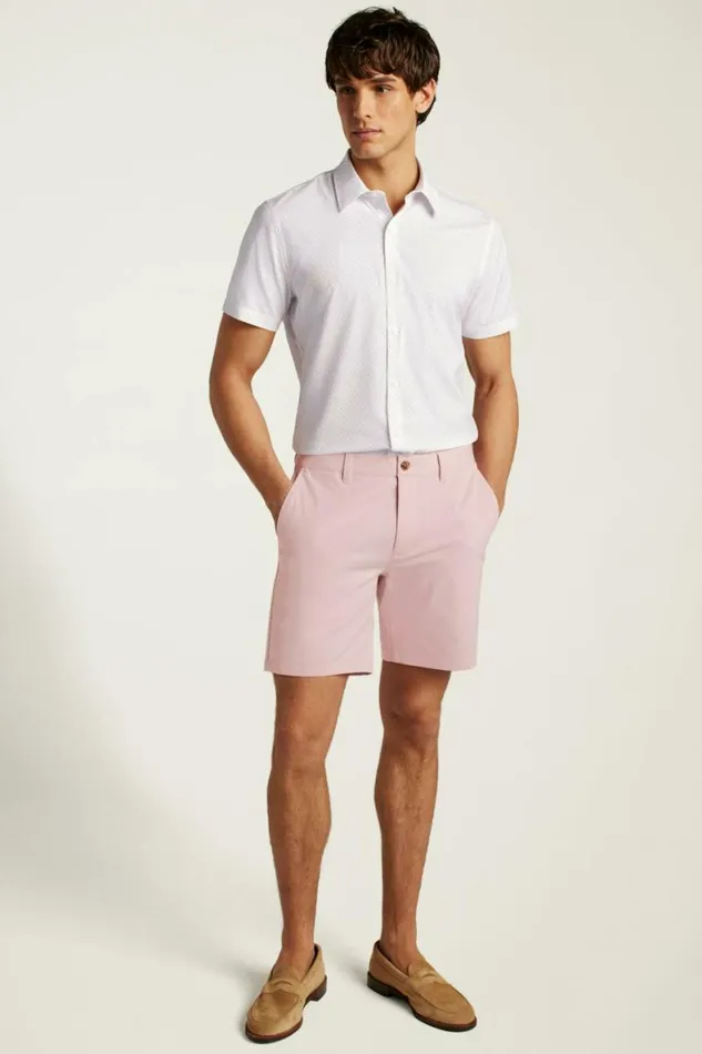Men Tech Short Sleeve Shirt Lilac Gomez Geo Bonobos Short Sleeve Shirts