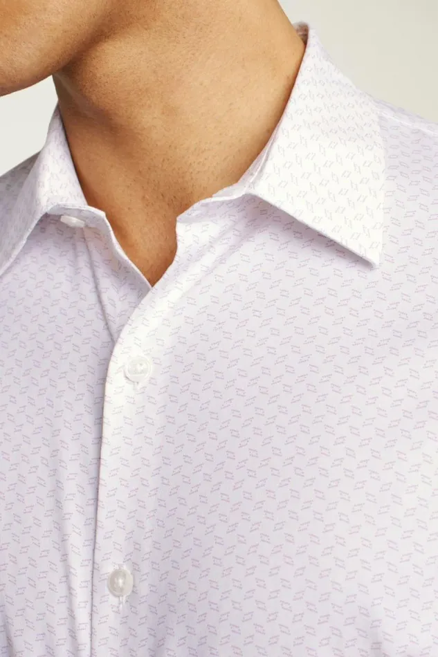 Men Tech Short Sleeve Shirt Lilac Gomez Geo Bonobos Short Sleeve Shirts
