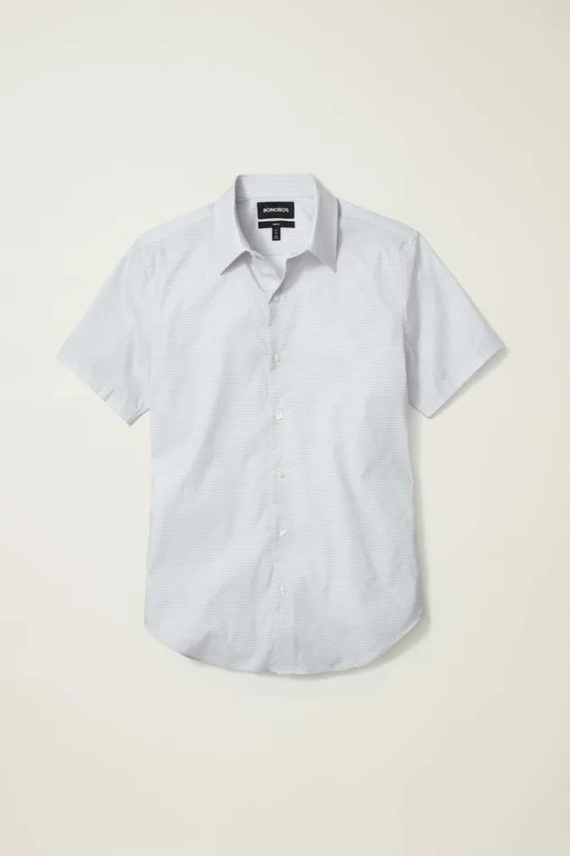 Men Tech Short Sleeve Shirt Purple Astor Geo Bonobos Short Sleeve Shirts