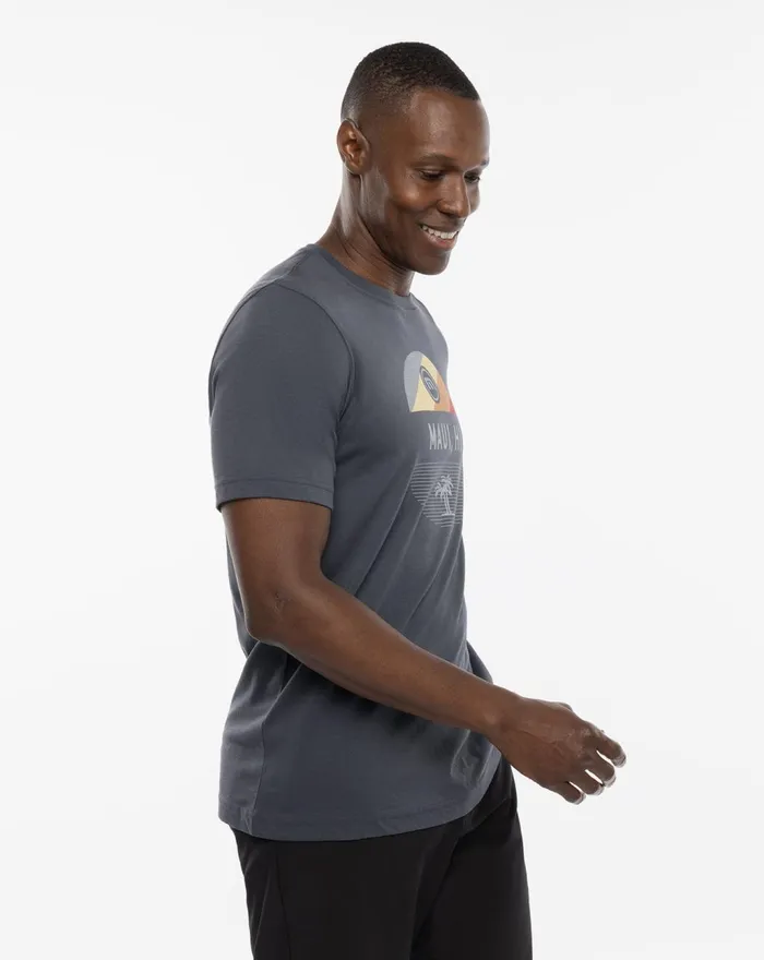 Men Tees TravisMathew CHEVRON TEE Blue Nights