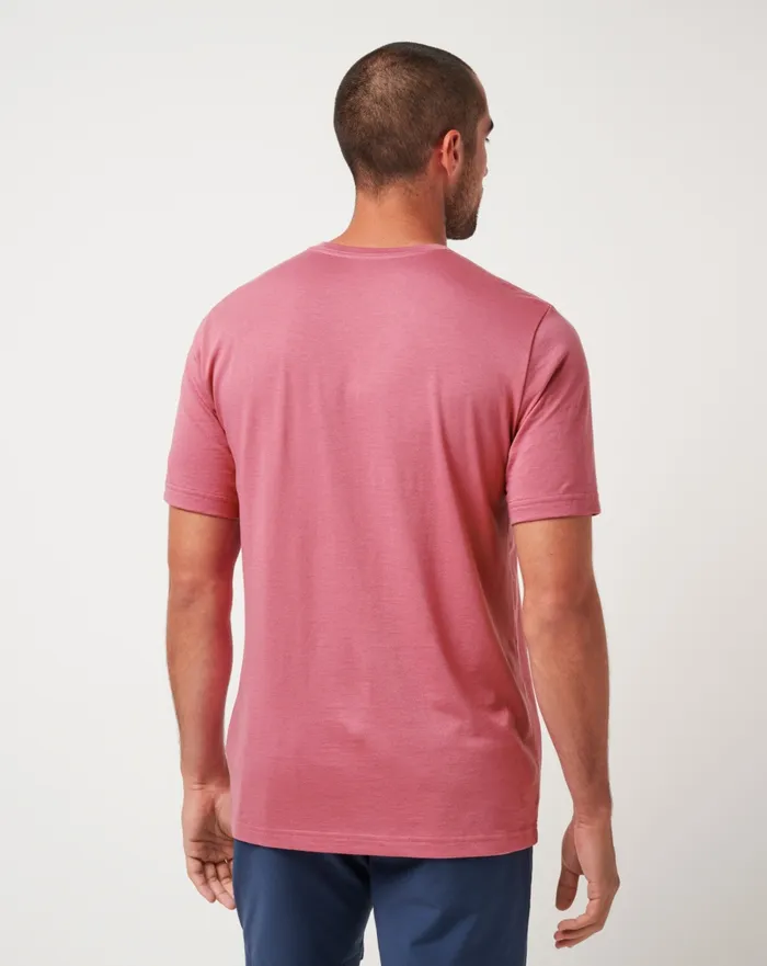 Men Tees TravisMathew LOST WEEKEND TEE Rose Wine