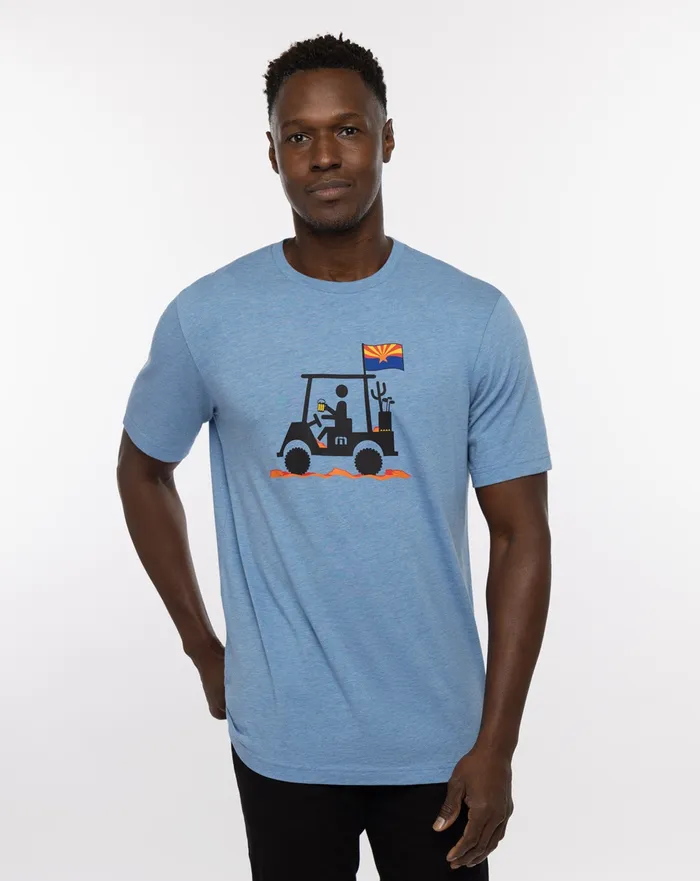 Men Tees TravisMathew MAN OF THE DESERT 20 TEE Heather Allure