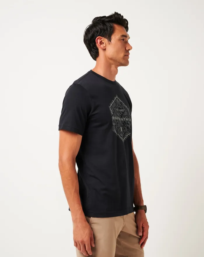 Men Tees TravisMathew OFF PEAK TEE Black