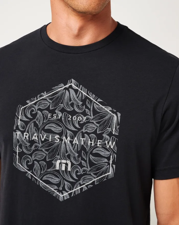 Men Tees TravisMathew OFF PEAK TEE Black