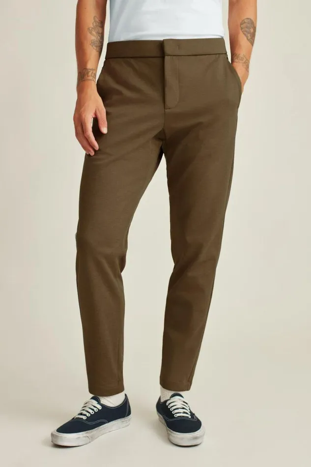 Men The All Week Flex Pant Heather Maple Bark Bonobos Joggers and Athleisure