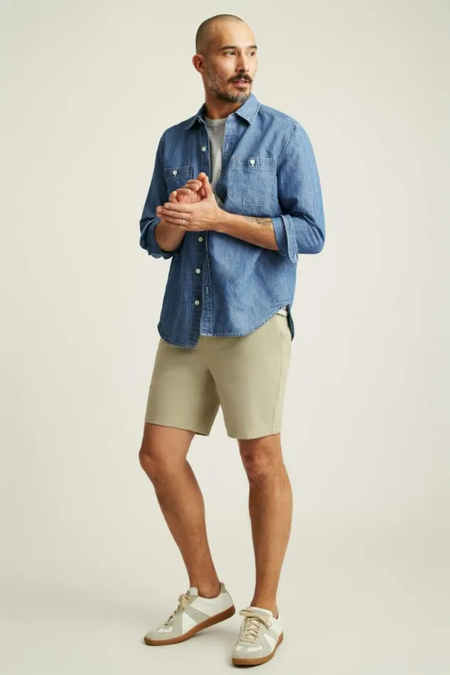 Men The Chino Short 20 Elm Green Bonobos Chino Shorts