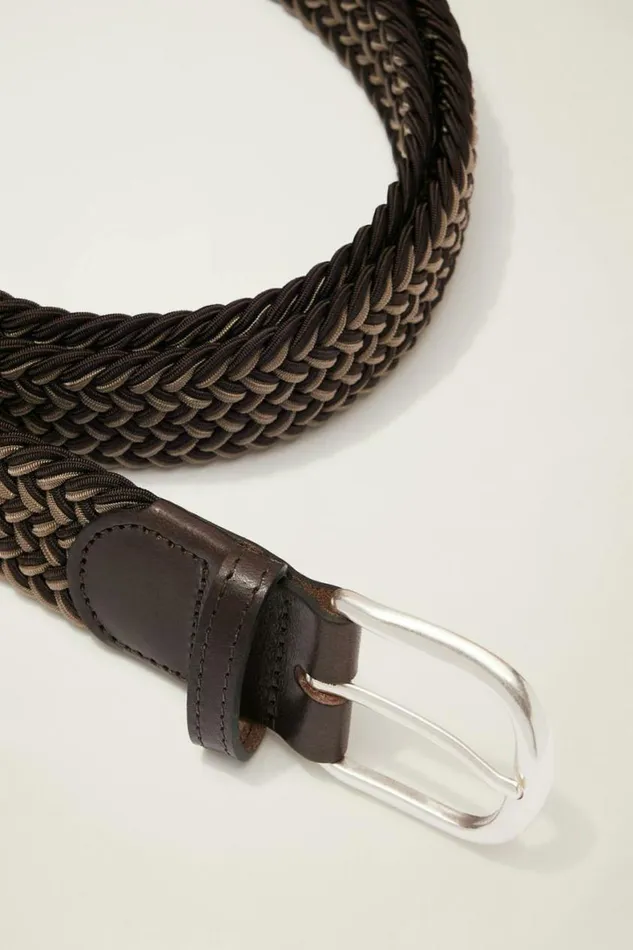 Men The Clubhouse Stretch Belt Brown Multi Bonobos Golf Belts Hats and Accessories