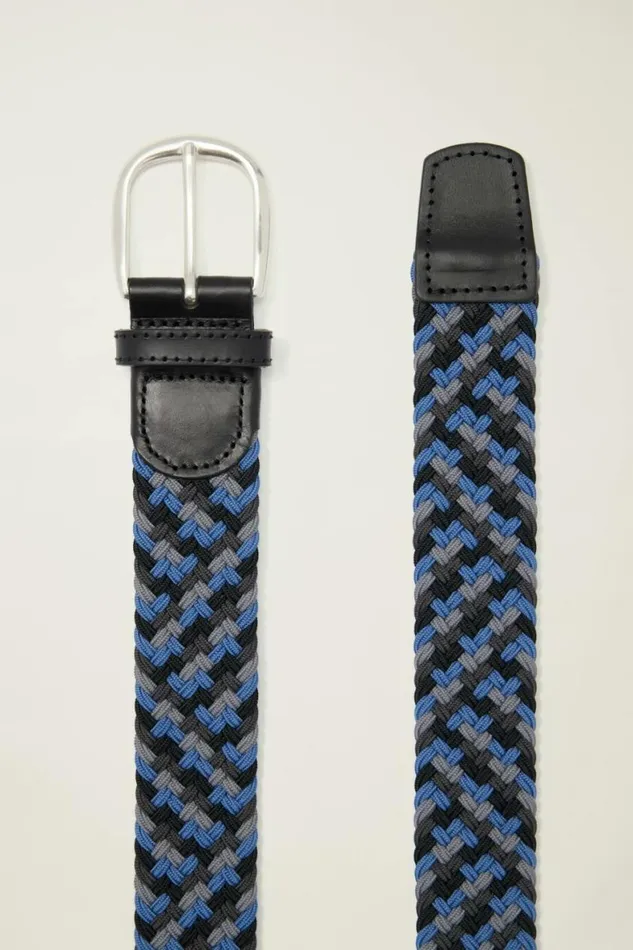 Men The Clubhouse Stretch Belt Navy Multi Bonobos Golf Belts Hats and Accessories