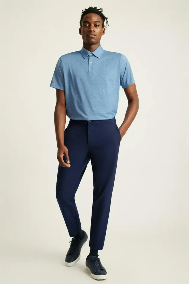 Men The Performance Golf Polo Blue Broken Tee Geo Bonobos Polos