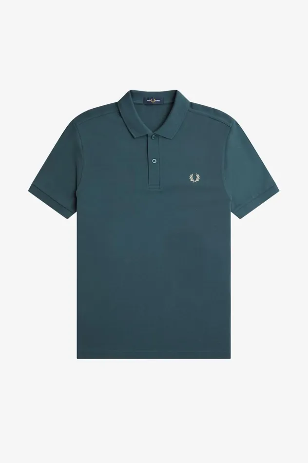 Men The ShirtM6000 Petrol Bluelight Oyster Fred Perry The Fred Perry Shirt