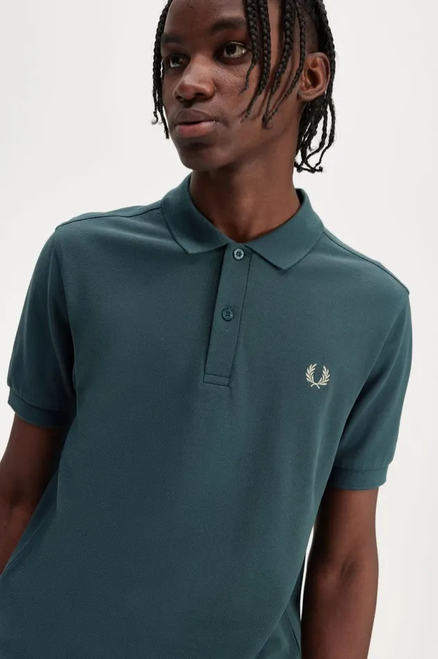 Men The ShirtM6000 Petrol Bluelight Oyster Fred Perry The Fred Perry Shirt