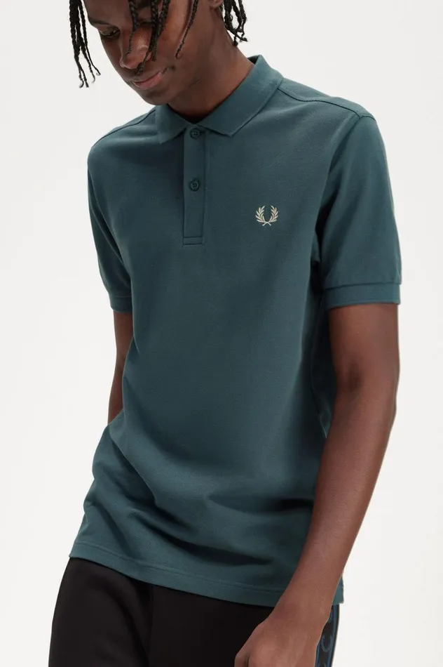 Men The ShirtM6000 Petrol Bluelight Oyster Fred Perry The Fred Perry Shirt