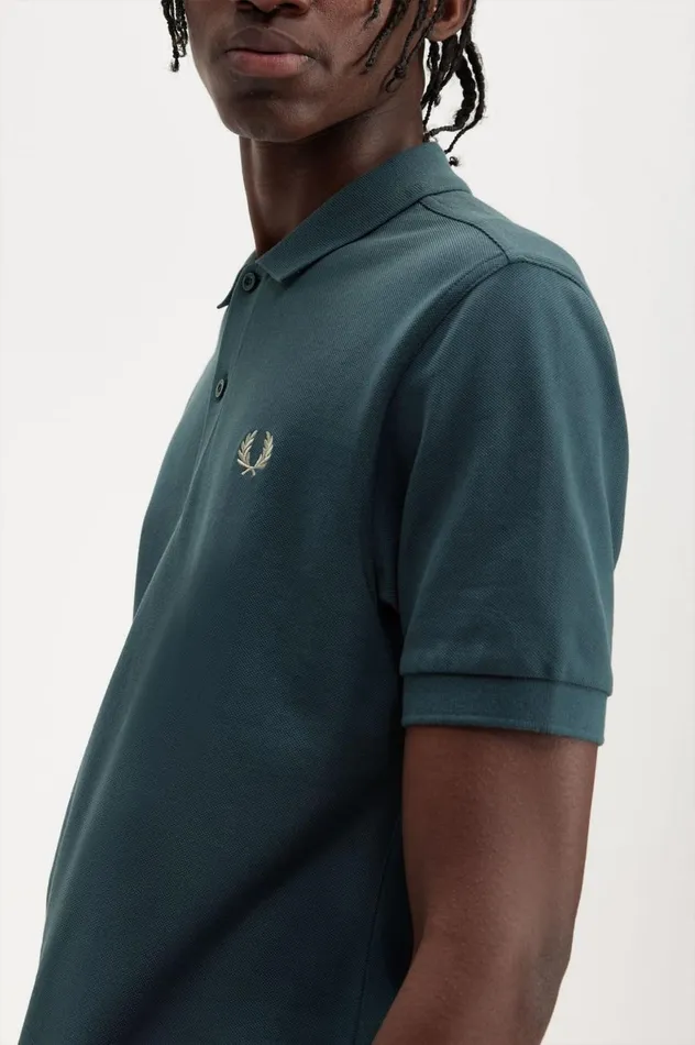 Men The ShirtM6000 Petrol Bluelight Oyster Fred Perry The Fred Perry Shirt
