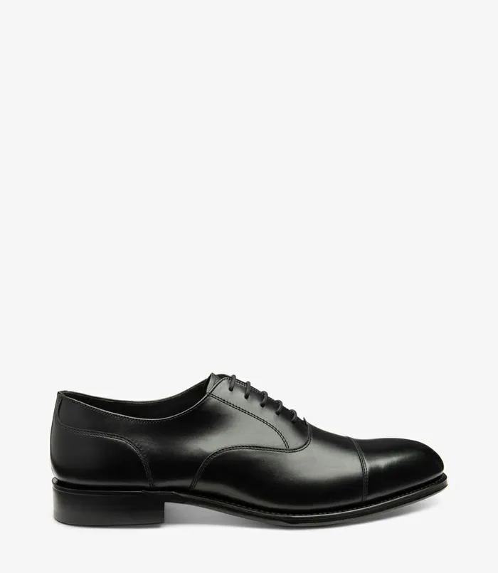 Men Toe Caps Loake Stonegate Carbon Black