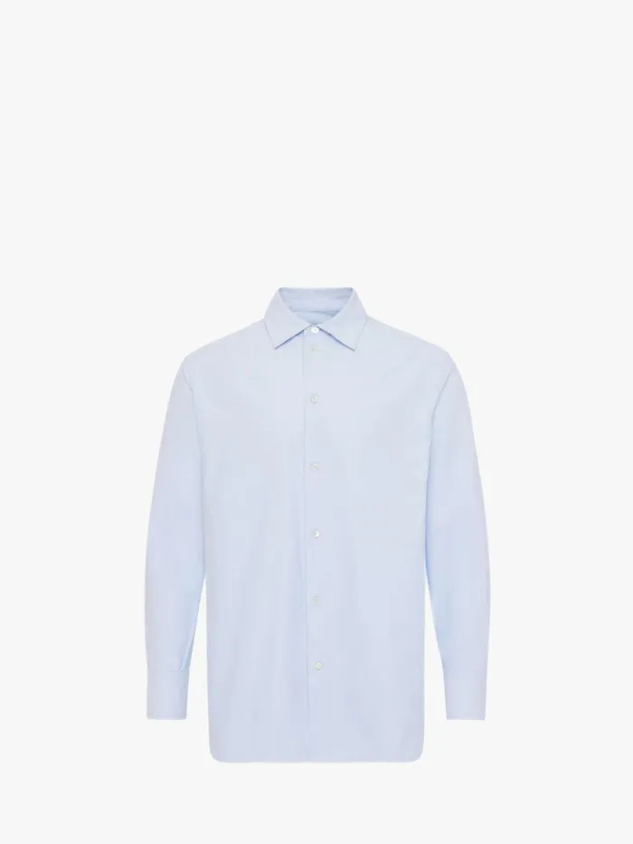 Men Tops and Shirts JW Anderson CLASSIC FIT OXFORD SHIRT Blue