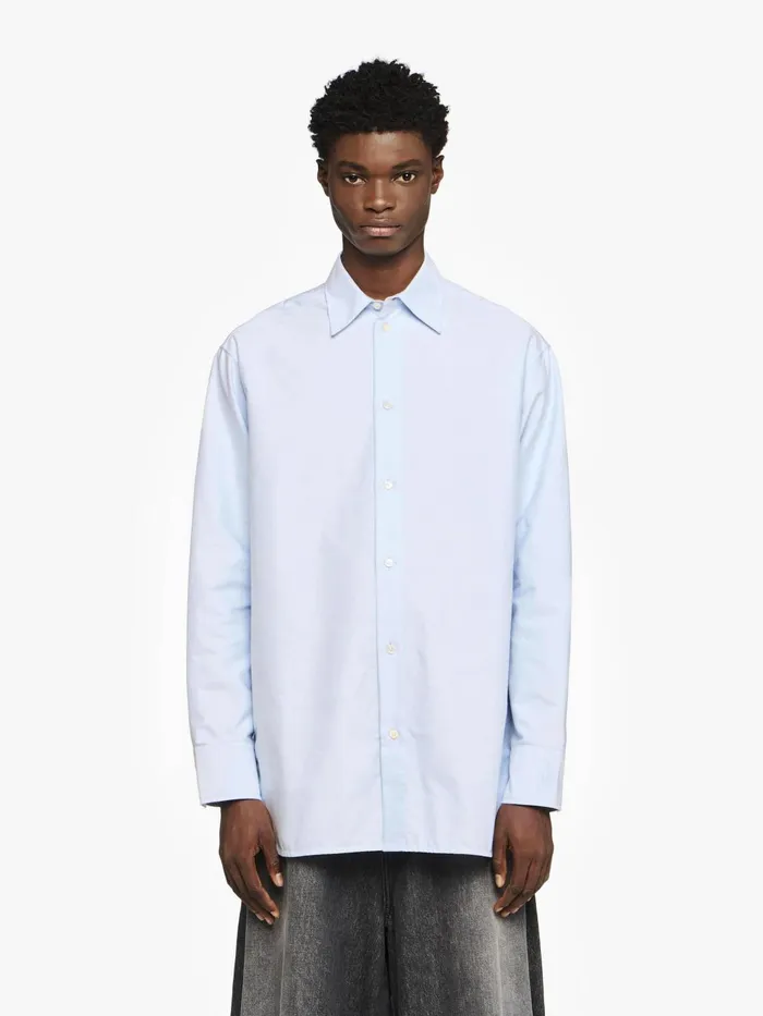 Men Tops and Shirts JW Anderson CLASSIC FIT OXFORD SHIRT Blue Men Tops and Shirts JW Anderson CLASSIC FIT OXFORD SHIRT Blue