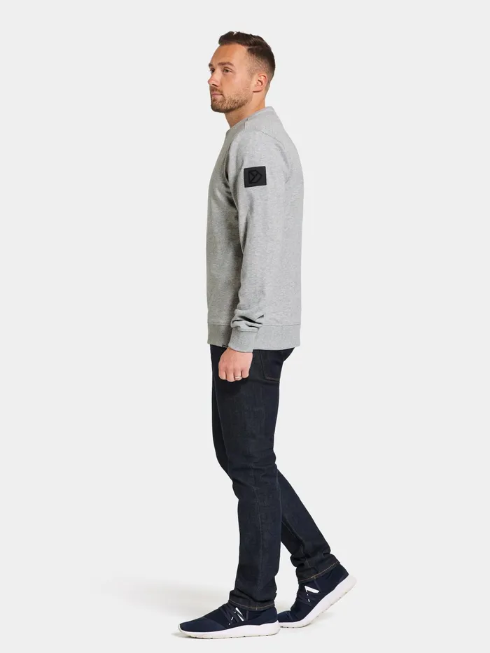 Men Tor Sweater Aluminum Melange Didriksons Hoodies and Sweatshirts