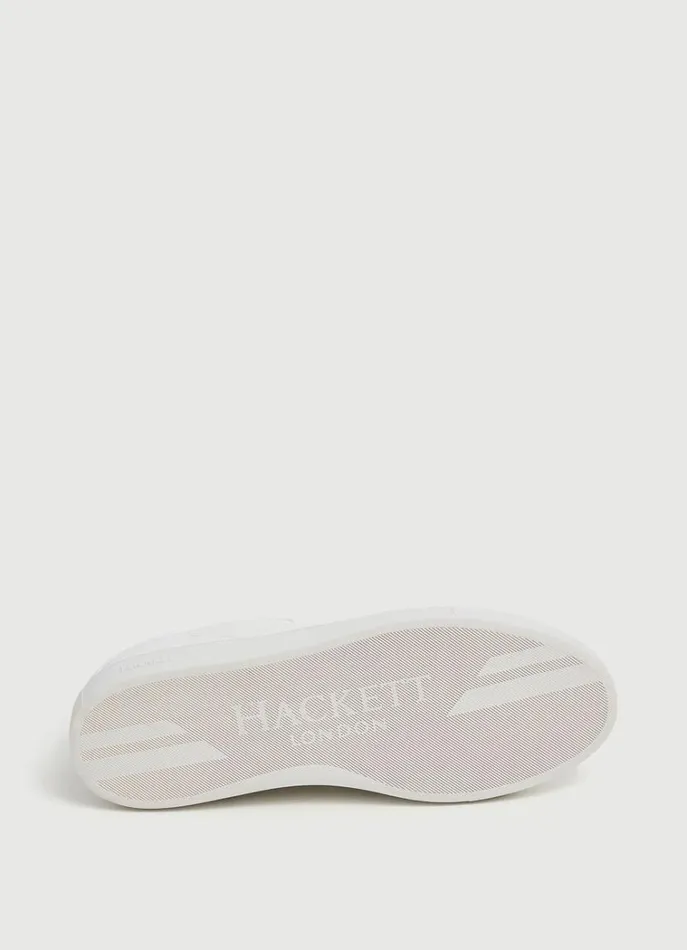 Men Trainers Hackett London Classic Leather Trainers White