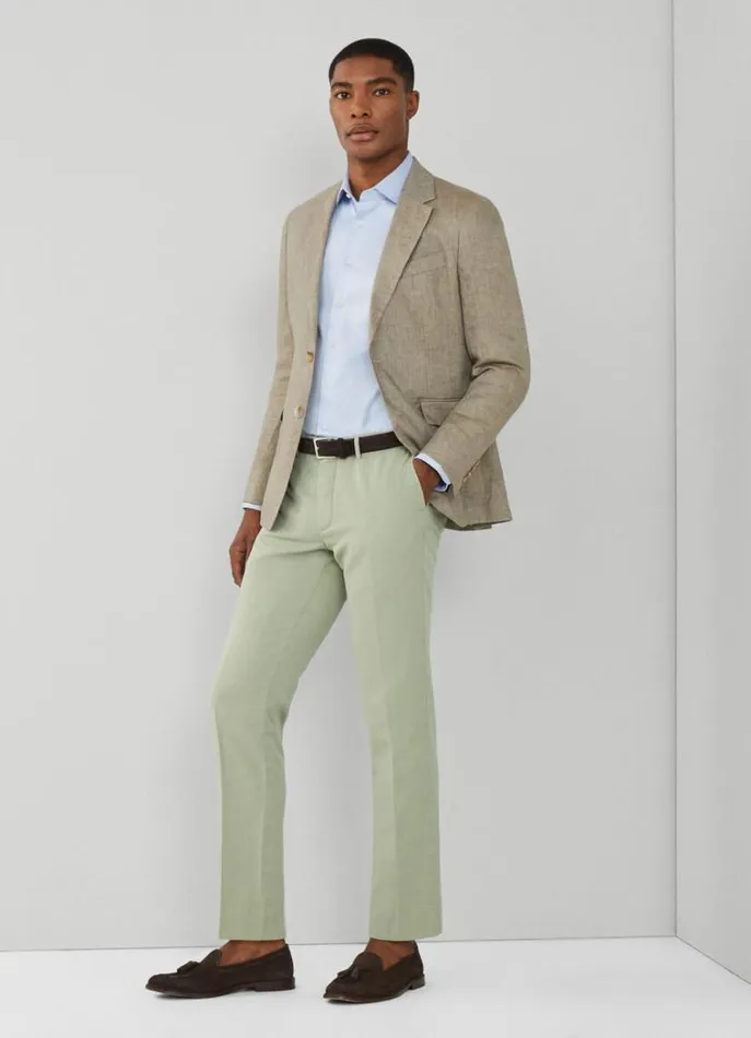 Men Trousers and Chinos Hackett London Kensington Slim Fit Chinos Seagrass Green Men Trousers and Chinos Hackett London Kensington Slim Fit Chinos Seagrass Green