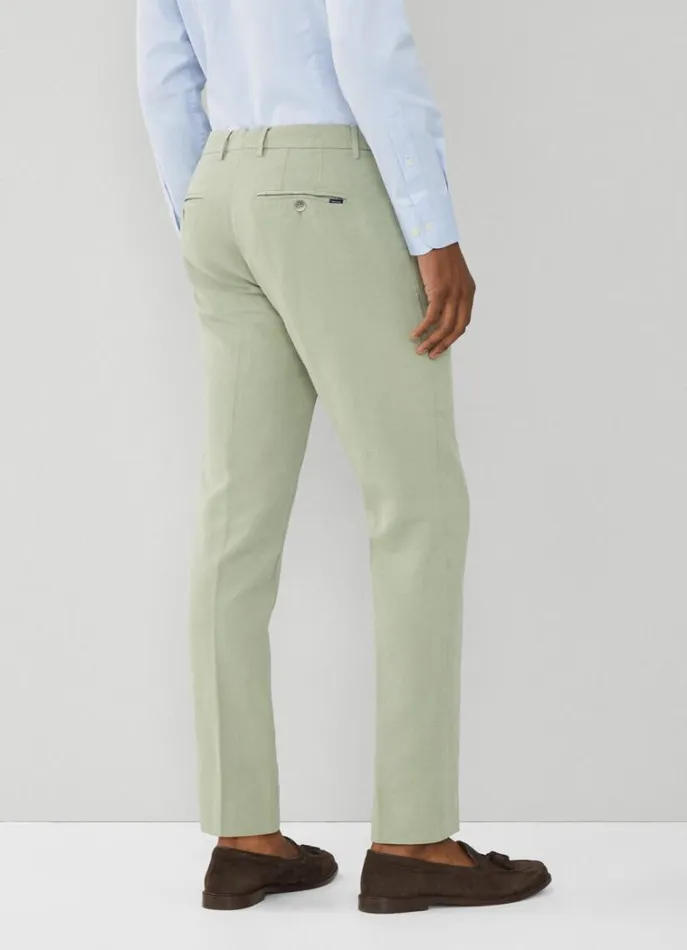 Men Trousers and Chinos Hackett London Kensington Slim Fit Chinos Seagrass Green