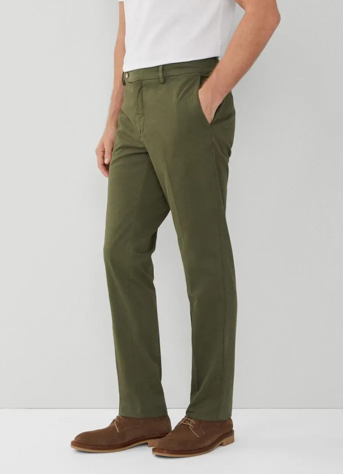 Men Trousers and Chinos Hackett London Slim Fit Kensington Chinos Khaki