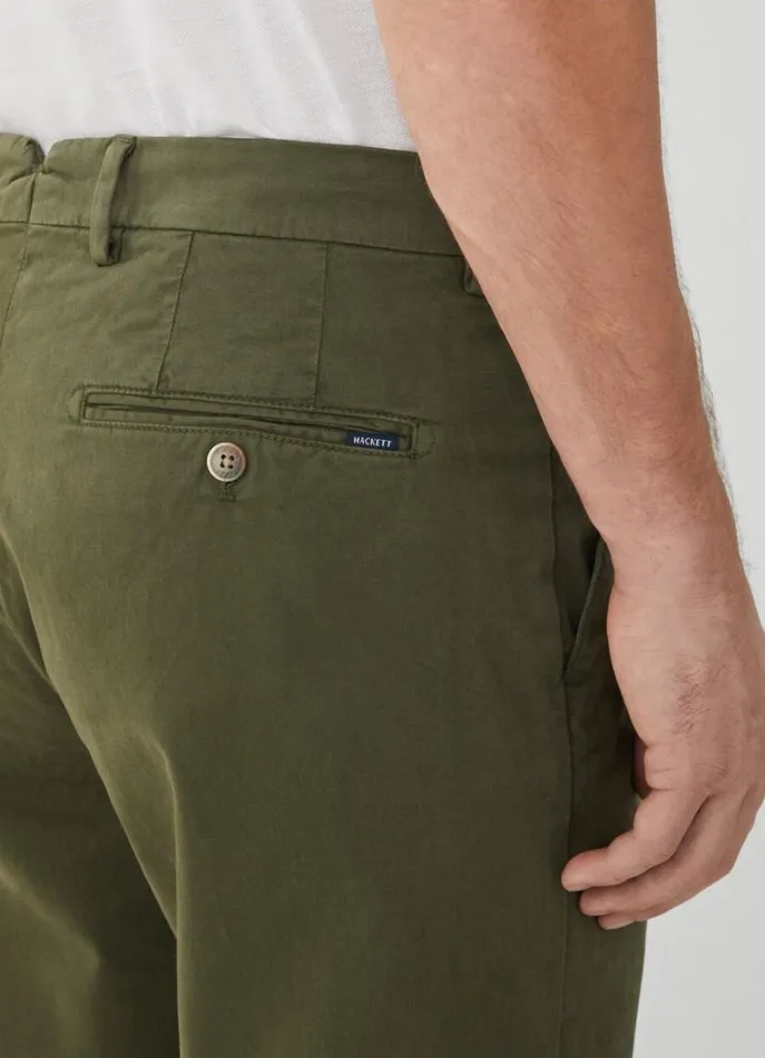 Men Trousers and Chinos Hackett London Slim Fit Kensington Chinos Khaki