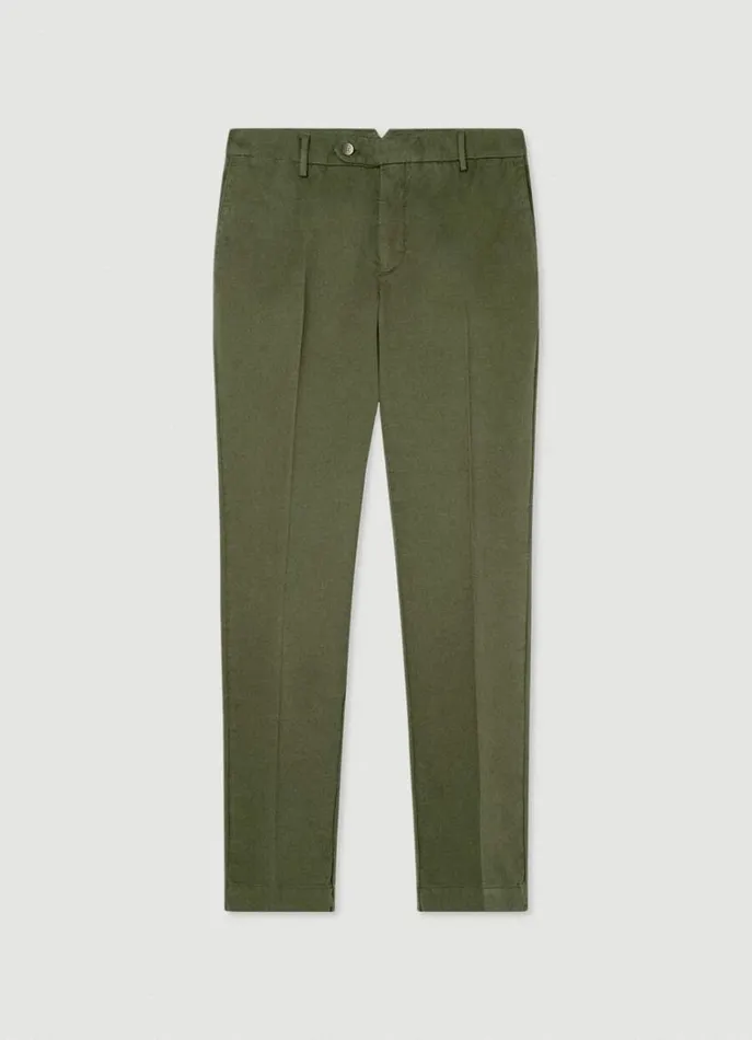 Men Trousers and Chinos Hackett London Slim Fit Kensington Chinos Khaki