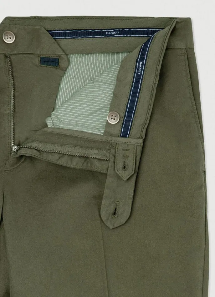 Men Trousers and Chinos Hackett London Slim Fit Kensington Chinos Khaki