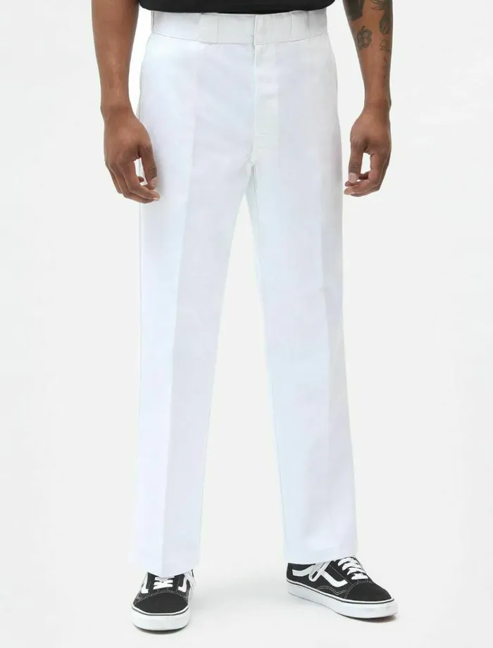 Men Trousers Dickies 874 Original Fit Work Pant White