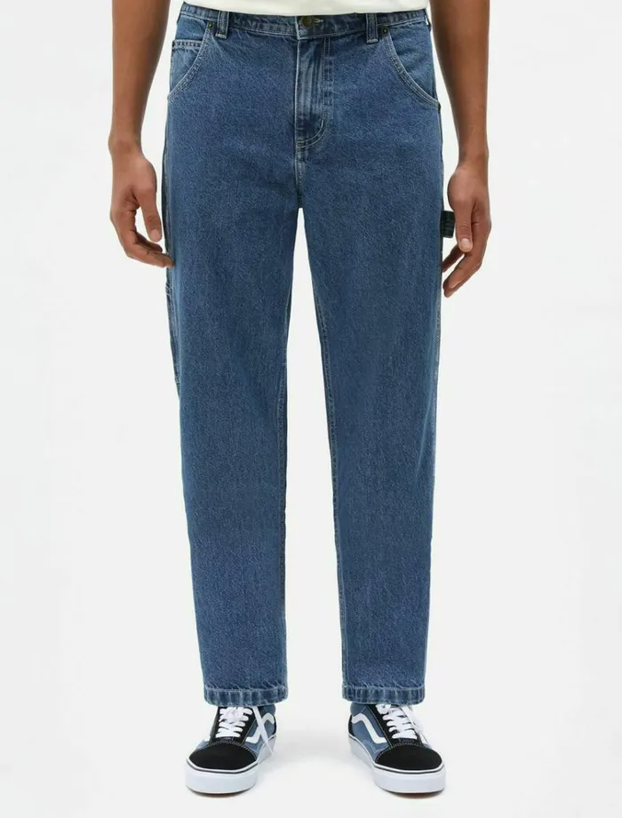Men Trousers Dickies Garyville Denim Pant Classic Blue