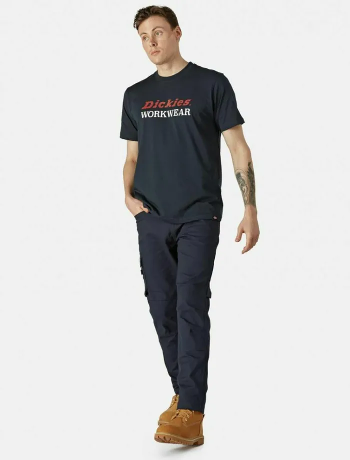 Men Trousers Dickies Lead In Flex Trousers Navy Blue