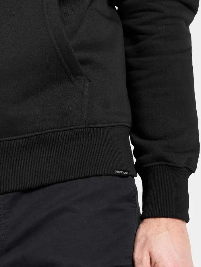 Men Ven FullZip Black Didriksons Hoodies and Sweatshirts