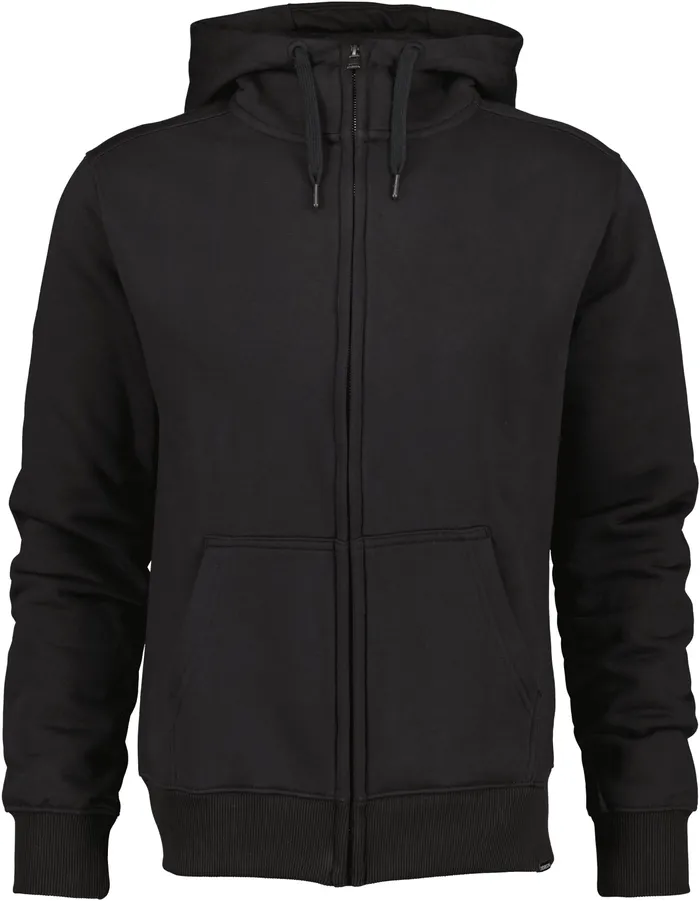 Men Ven FullZip Black Didriksons Hoodies and Sweatshirts