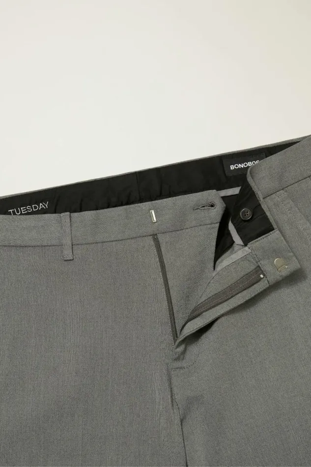 Men Weekday Warrior Dress Pants Tuesday Charcoal Yarn Dye Bonobos Dress Pants