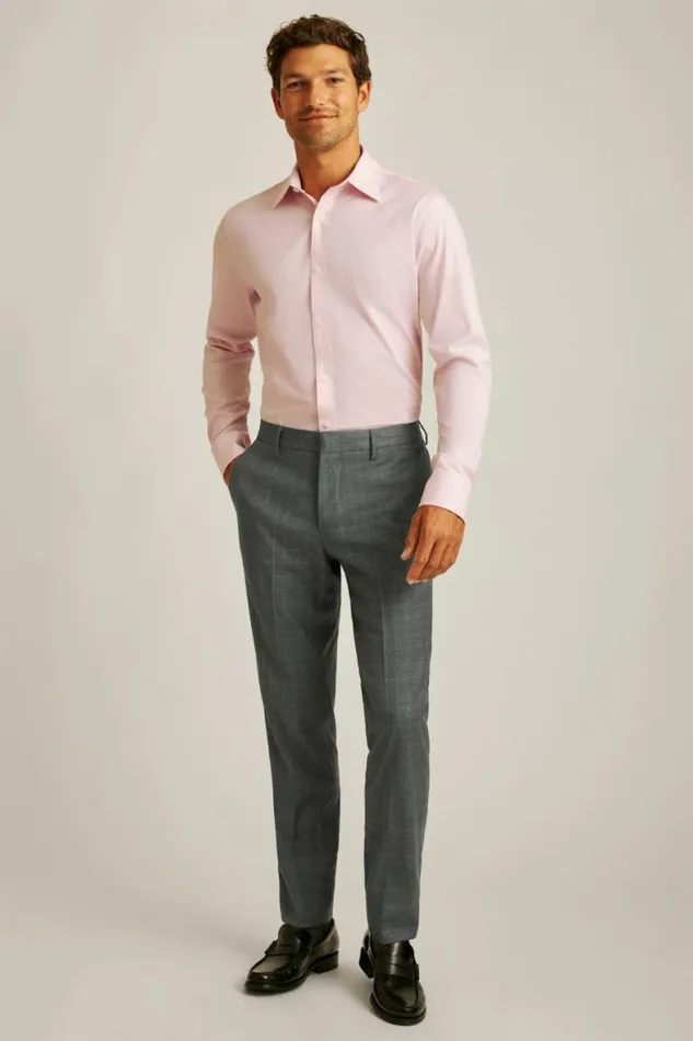 Men Weekday Warrior Dress Shirt Pink Micro Houndstooth Bonobos Business Casual Shirts