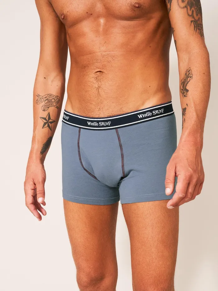 Men White Stuff Accessories 2 Pack Boxers Plain And Stripe