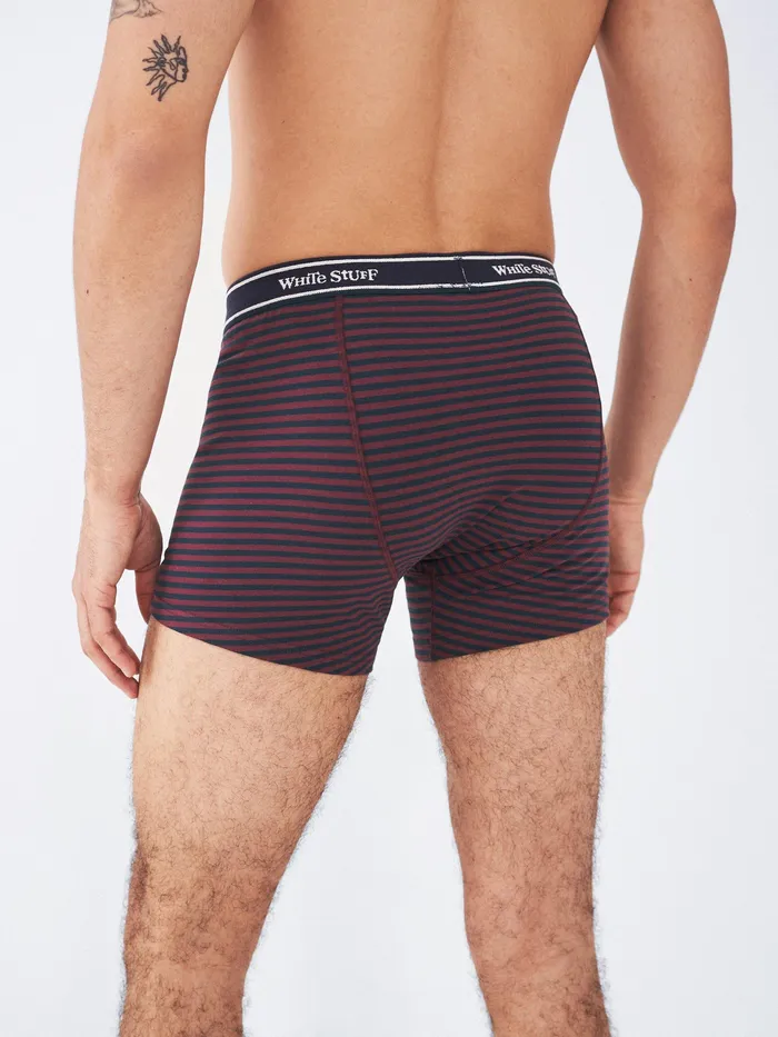 Men White Stuff Accessories 2 Pack Boxers Plain And Stripe