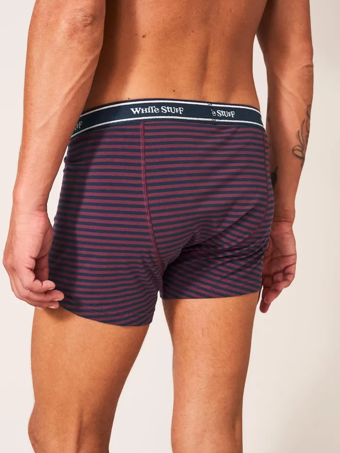 Men White Stuff Accessories 2 Pack Boxers Plain And Stripe